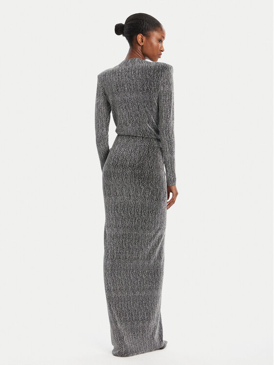 Simona Corsellini Simona Corsellini Õhtune kleit A25CEAB10201 Hõbedane Slim Fit
