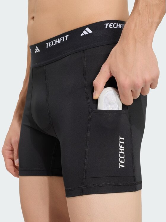 adidas adidas Sportovní kraťasy Techfit Hybrid KG1822 Černá Slim Fit