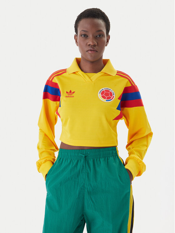 adidas adidas Blusa Columbia Reconstructed Bringback KE2299 Giallo Regular Fit