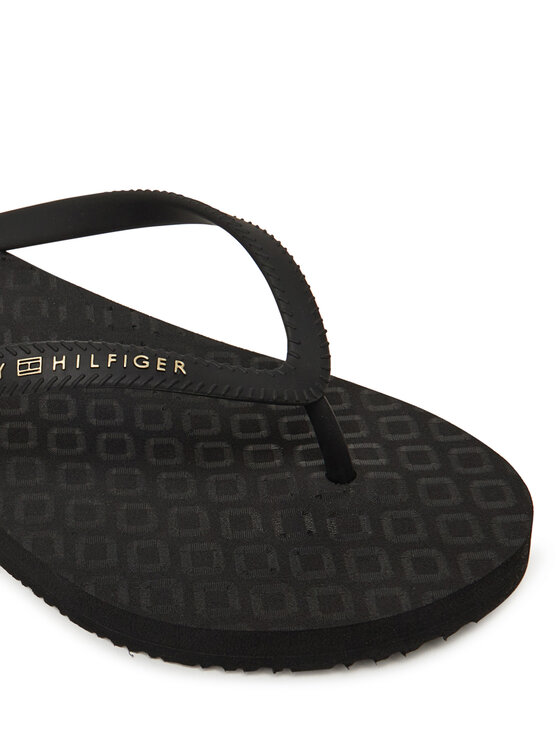 Tommy Hilfiger Tommy Hilfiger Σαγιονάρες Hilfiger Strap Beach Sandal FW0FW08736 Μαύρο