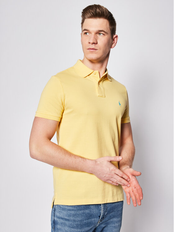 Polo Ralph Lauren Pólóing Core Replen 710782592 Sárga Custom Slim Fit