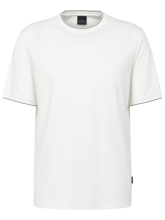 Bugatti Bugatti Tricou 8350-75091C Alb Regular Fit