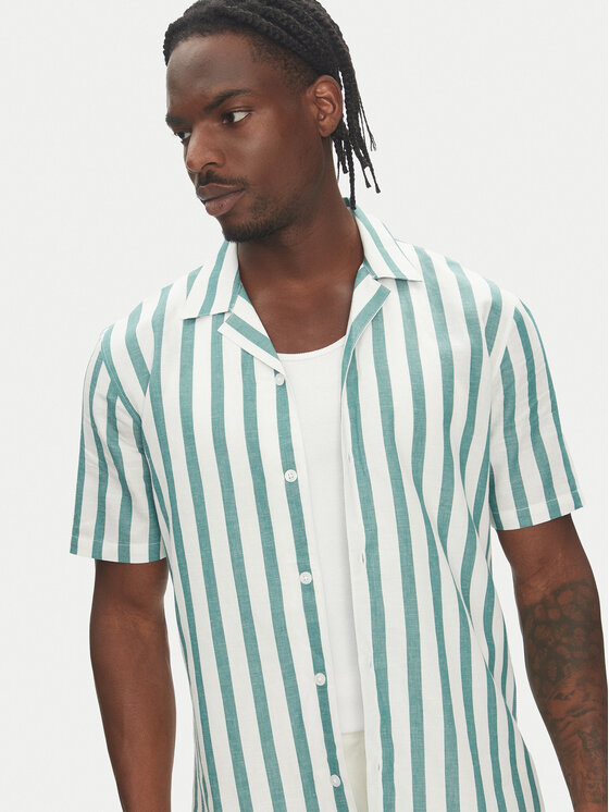 Lindbergh Lindbergh Cămașă 30-203321 Verde Relaxed Fit