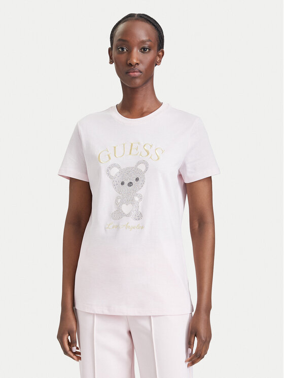 Guess Guess T-särk V6BI28 K9360 Heleроosa Regular Fit
