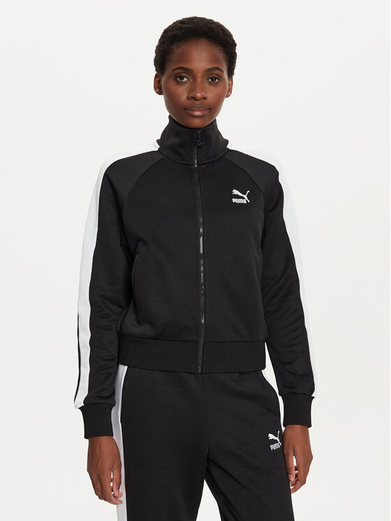 Puma Mikina Iconic T7 627994 Čierna Regular Fit