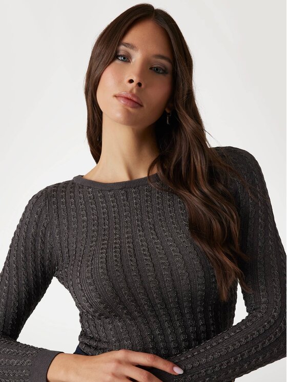 Guess Guess Bluza 170079 Brązowy Classic Fit