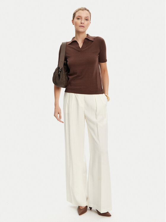Weekend Max Mara Weekend Max Mara Polo majica Roncolo 2525366071 Rjava Regular Fit