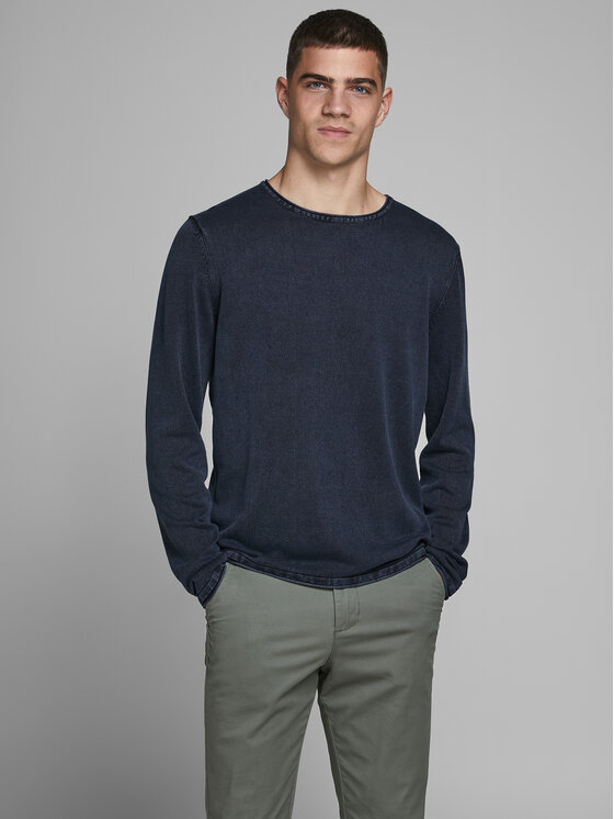 Jack&Jones Pulover Leo 12174001 Mornarsko Modra Regular Fit