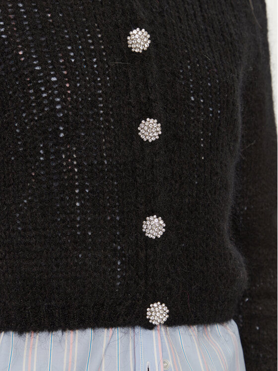 ViCOLO ViCOLO Strickjacke 33013S Schwarz Regular Fit