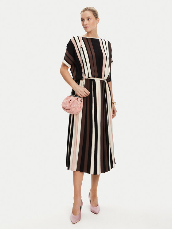 Weekend Max Mara Weekend Max Mara Plisirano krilo Pleiadi 2525306011 Rjava Regular Fit
