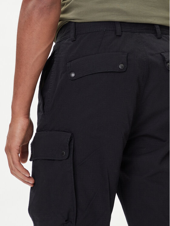 Napapijri Napapijri Pantaloni din material M-Tures NP0A88SW Negru Regular Fit