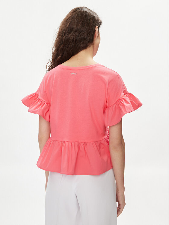 Liu Jo Liu Jo Bluzka MA4345 J6308 Różowy Relaxed Fit