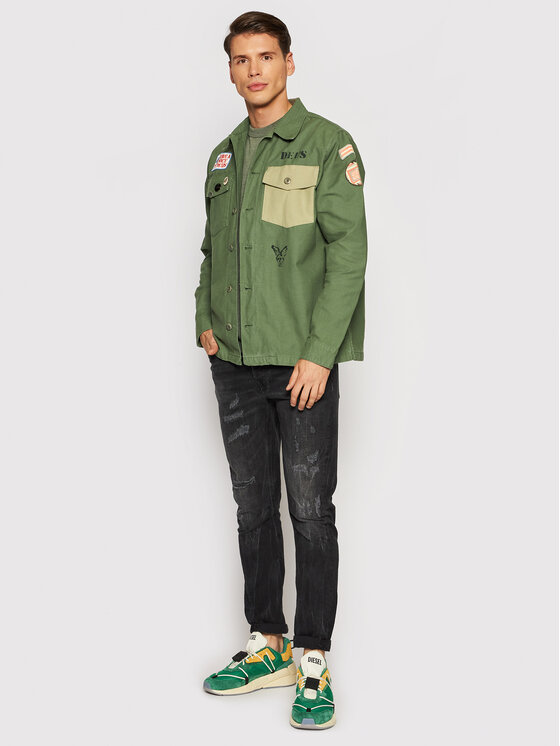 Camicia Monty DMP2051125 Verde Relaxed Fit