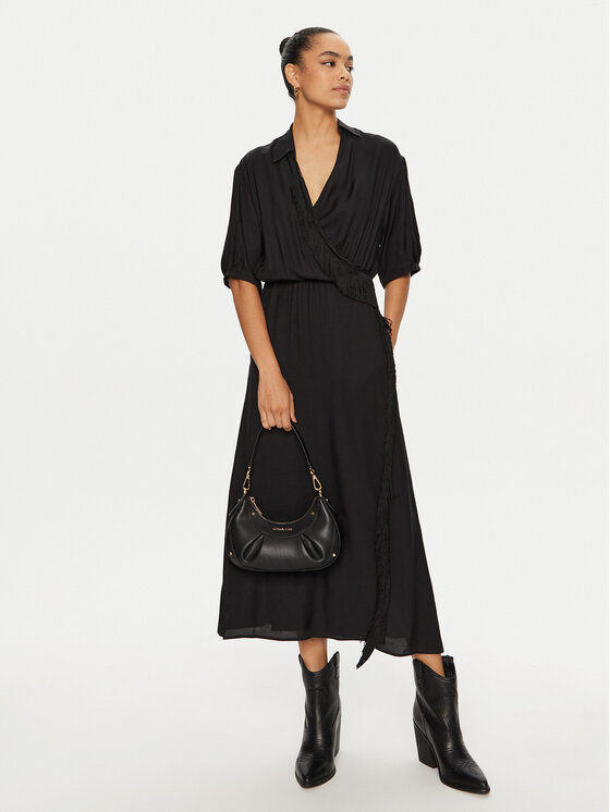 PINKO PINKO Sukienka letnia 103561 A1WV Czarny Regular Fit