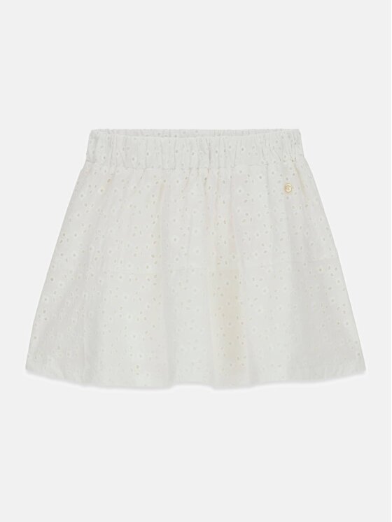 Guess Kids Guess Kids Spodnie materiałowe 181988 Biały Regular Fit