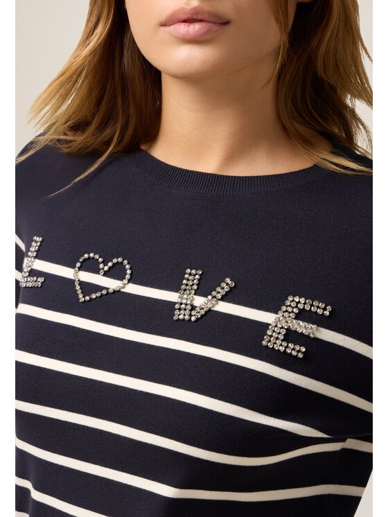 Oltre Oltre Maglione M277J005011N0Z4 Blu Slim Fit