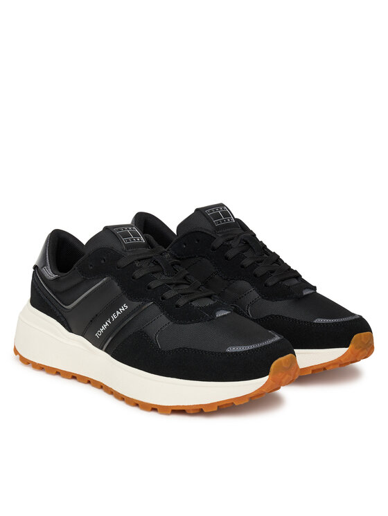 Tommy Jeans Tommy Jeans Tenisice Tjw Cleated Runner EN0EN02861 Crna