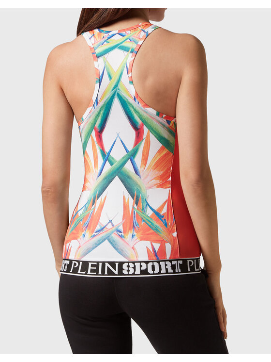 Plein Sport Plein Sport Tank top 2183 Biela Skin Tight Fit