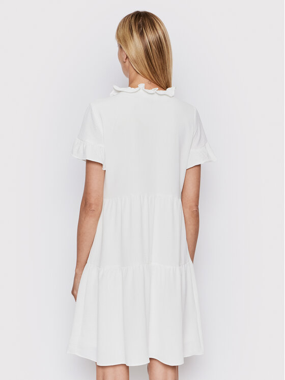 DKNY DKNY Nyári ruha DD2B7670 Fehér Regular Fit