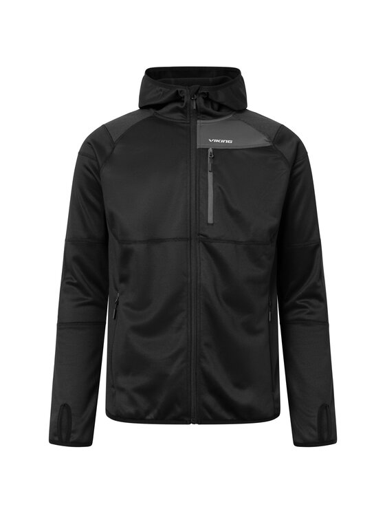 Viking Viking Bluza Yosemite Hoodie Man Czarny Regular Fit