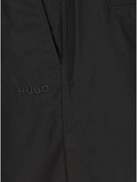 HUGO Hugo Bavlnené šortky 50510596 10259059 01 001 Čierna Regular Fit