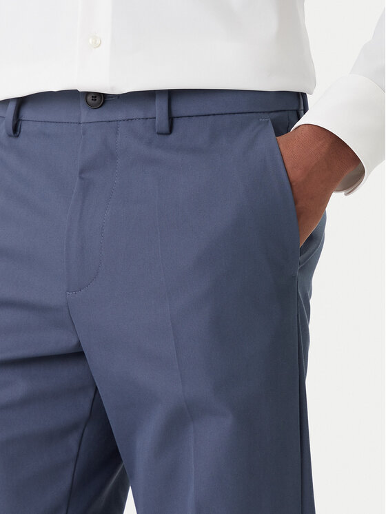 BOSS BOSS Chino kalhoty P-Kaiton1 50543945 Modrá Slim Fit