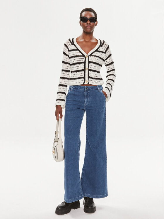 Brave Soul Brave Soul Kardigán LKC-248TRIXIE Ekru Relaxed Fit
