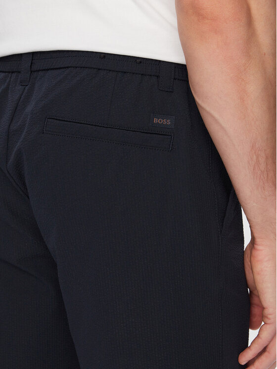 BOSS BOSS Riidest šortsid 50562365 Tumesinine Regular Fit