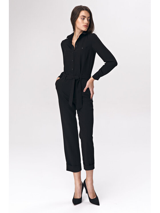 NIFE NIFE Overal KM13 Čierna Feminine Fit