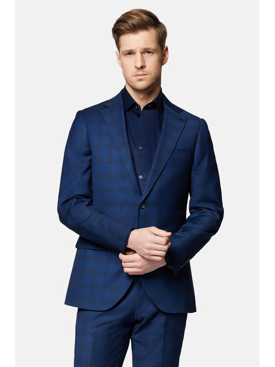 Lancerto Lancerto Garnitur Chandalar GA073124000008 Granatowy Slim Fit