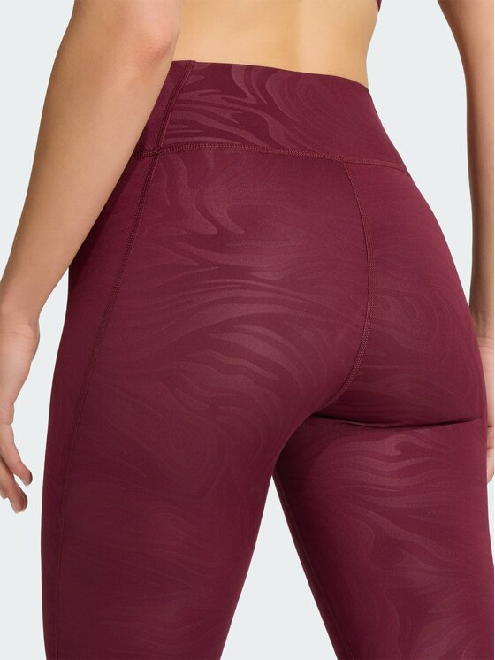 adidas adidas Legginsy 165295 Czerwony Fitted Fit