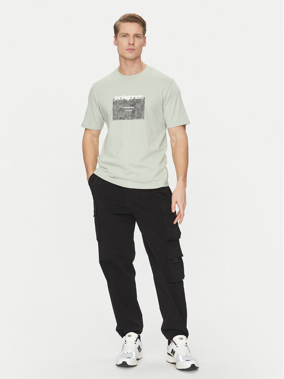 Jack & Jones Jack & Jones Tričko Tarmac 12273239 Zelená Regular Fit