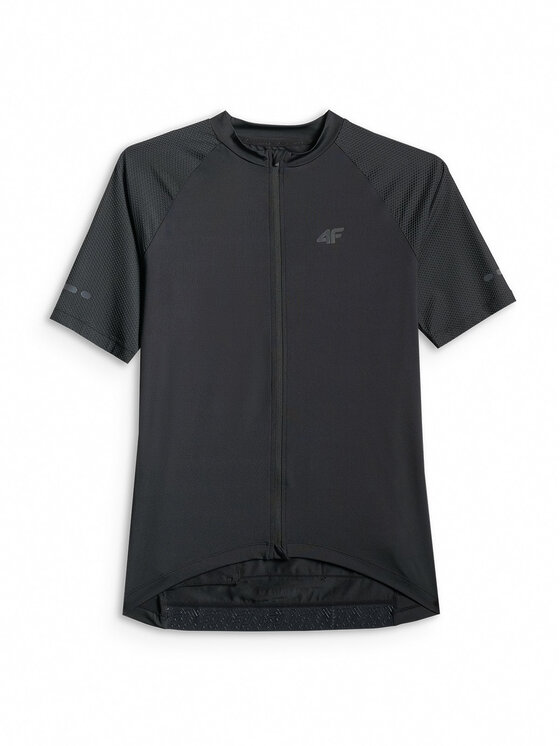 4F 4F Koszulka rowerowa GET LOST FEEL FOUND Czarny Slim Fit