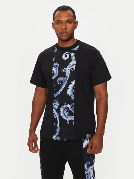 Versace Jeans Couture Versace Jeans Couture Majica 77GAH612 JS388 Črna Regular Fit