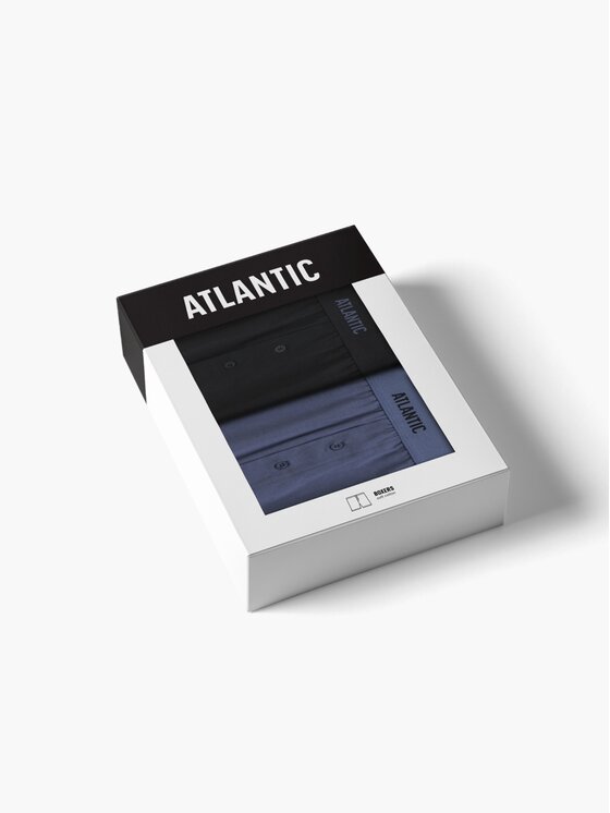 Atlantic Atlantic Bokserki Luźne Niebieski