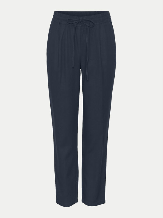 Vero Moda Vero Moda Bavlnené nohavice Jesmilo 10279691 Tmavomodrá Regular Fit