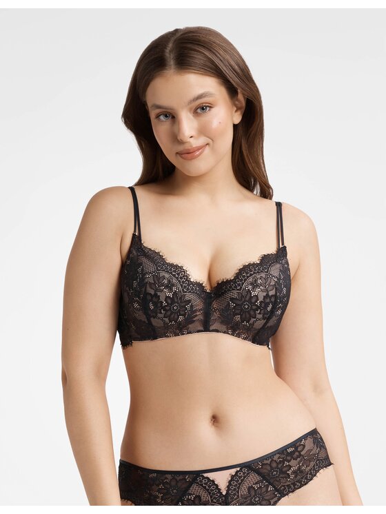 Esotiq Esotiq Biustonosz push-up 40553 Czarny