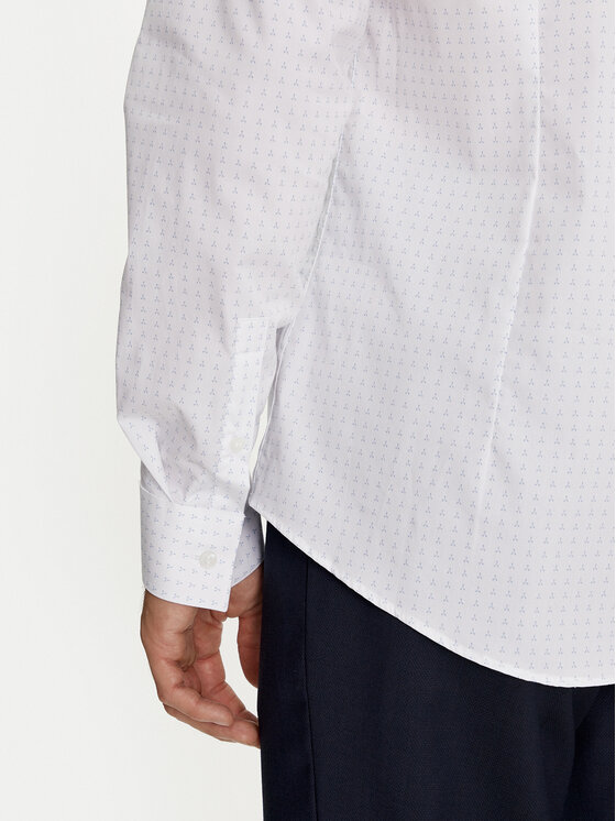 Calvin Klein Calvin Klein Koszula K10K113163 Biały Slim Fit