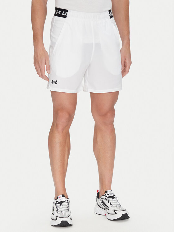 Under Armour Szorty sportowe Vanish Woven 6in 1373718 Biały Regular Fit
