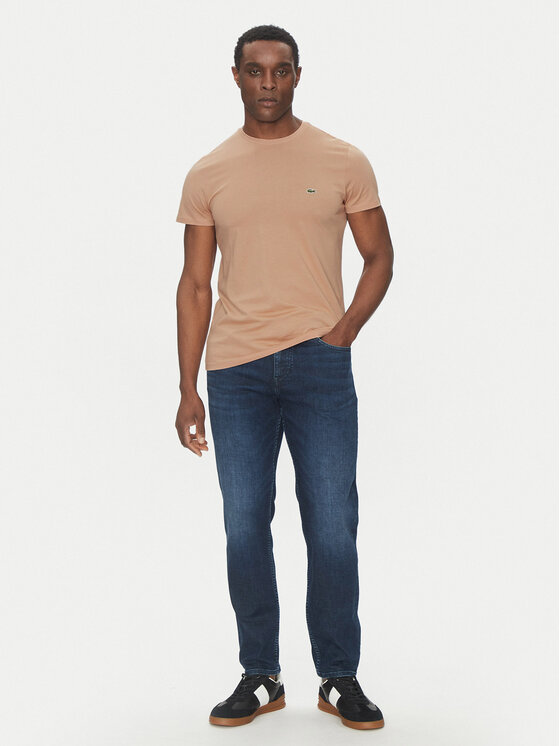 Lacoste Lacoste Majica TH6709 Bež Regular Fit