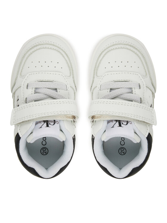 Calvin Klein Jeans Calvin Klein Jeans Snīkeri Low Cut Lace-Up/ Velcro Sneaker V1X9-82077-1355 M Balts