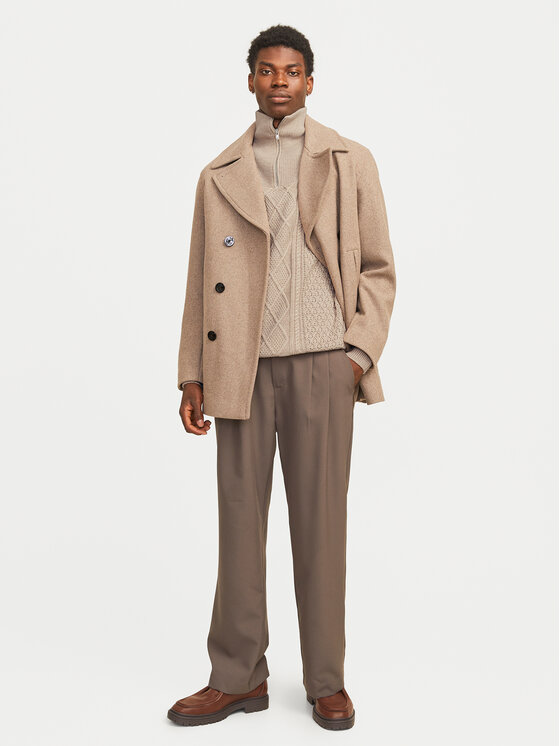 Jack&Jones Jack&Jones Sveter Blunorth 12261780 Béžová Regular Fit