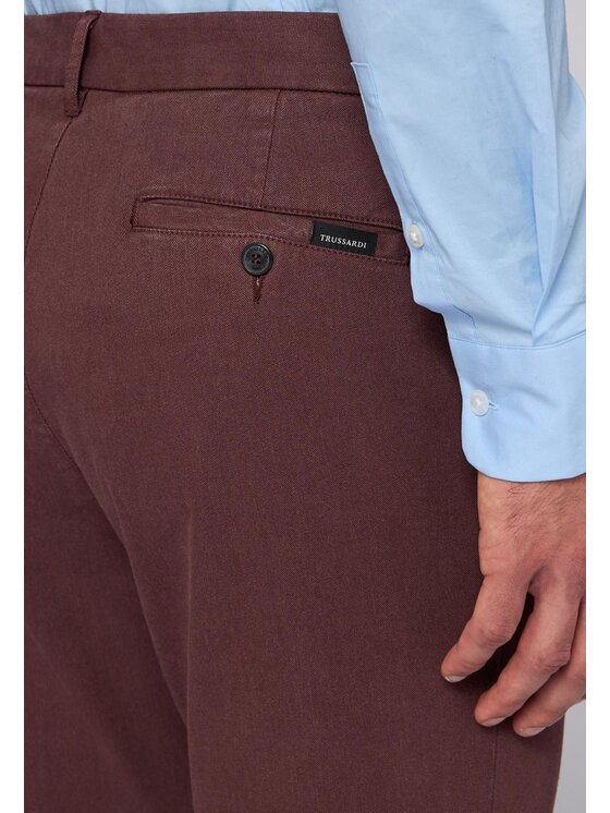 Trussardi Trussardi Pantalone da abito P705M100088N022 Marrone Boy Fit