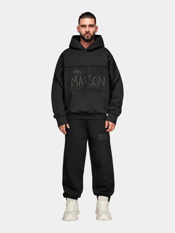 MADE BY SOCIETY MADE BY SOCIETY Spodnie materiałowe WANE - P17504 Czarny Basic Fit