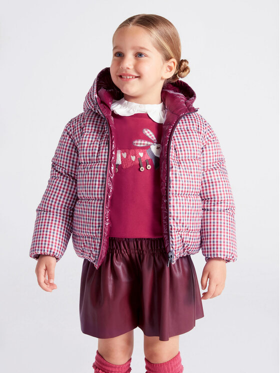 Mayoral Geacă din puf 4493 Vișiniu Regular Fit