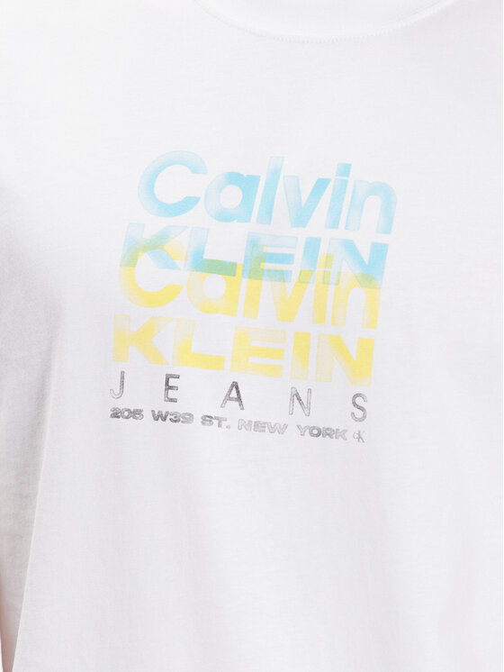 Calvin Klein Jeans Calvin Klein Jeans T-Shirt J30J324208 Biały Regular Fit