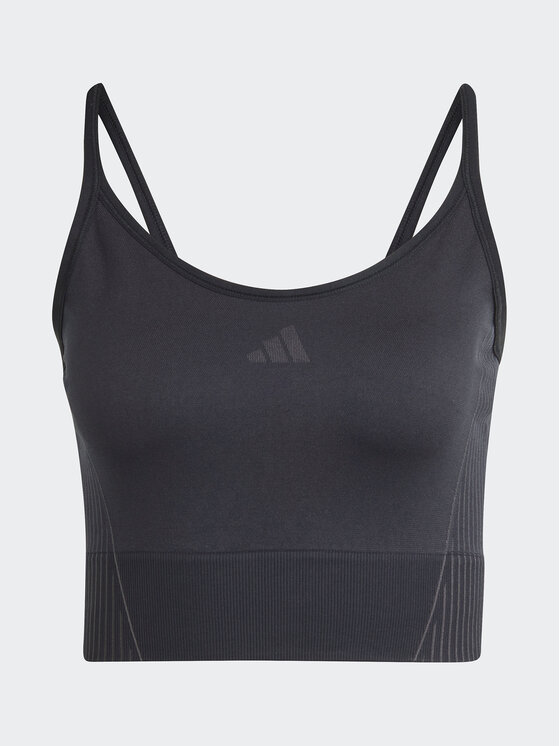 adidas adidas Marškinėliai Aeroknit IB0684 Juoda Slim Fit