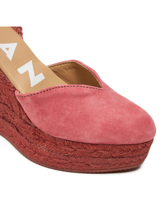 Manebi Manebi Espadrilės Hamptons Heart-Shaped Wedge Espadrilles W 2.1 WH Rožinė