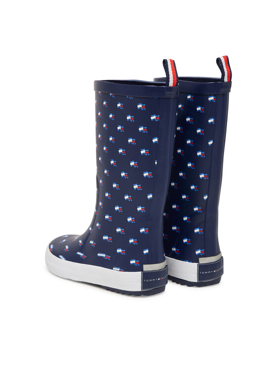 Tommy Hilfiger Tommy Hilfiger Holínky Rain Boot T3XC-33922-1846 S Tmavomodrá