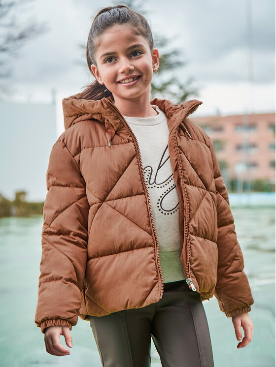 Mayoral Mayoral Zimska jakna 7484 Smeđa Regular Fit